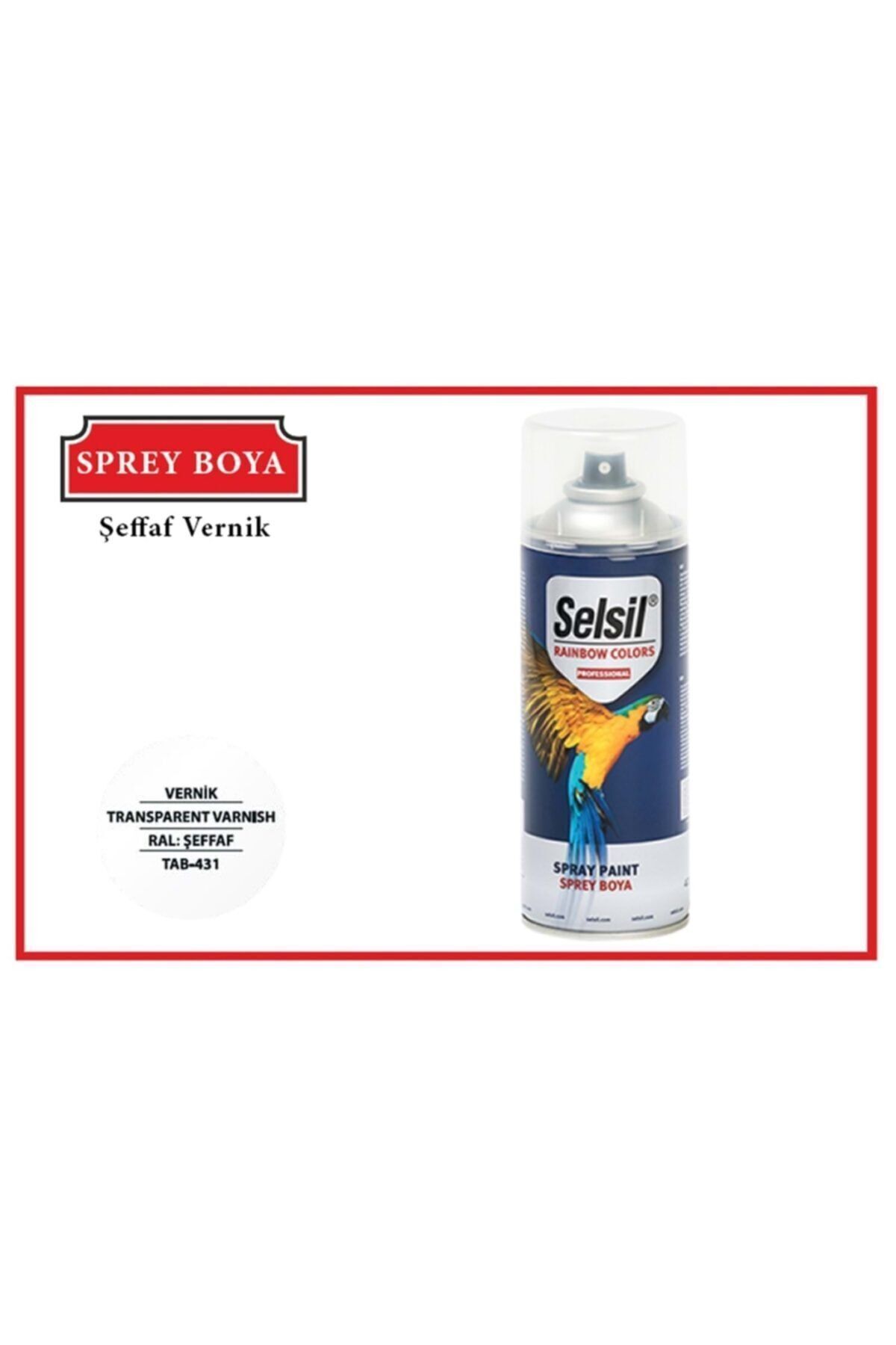 SELSİL 400ml Sprey Şeffaf Vernik