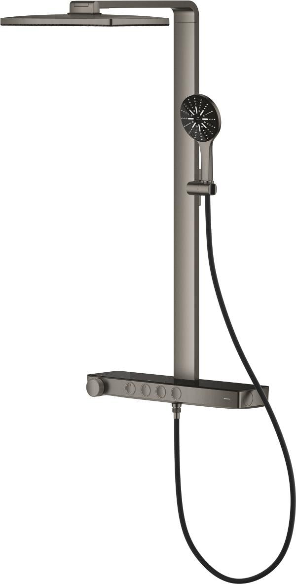 Rainshower Aqua Pure Duvara Monte Termostatik Bataryalı Duş Sistemi Br.hard Graphite – 100961AL00