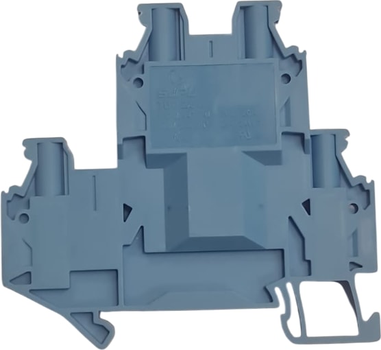 Tud2.5-2-Bu / 2,5mm2 Çift Katli Vidali Klemens, Mavi - 411031025 ( 20 Adet )