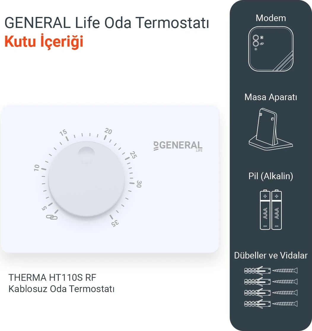 Therma HT110S Rf Kablosuz Oda Termostatı