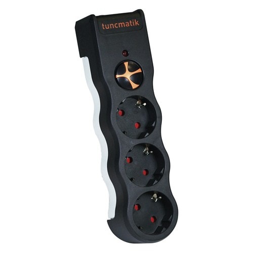 Enerji Koruma Prizi Powersurge 3'lü Siyah 525 JOULE (TSK5082)