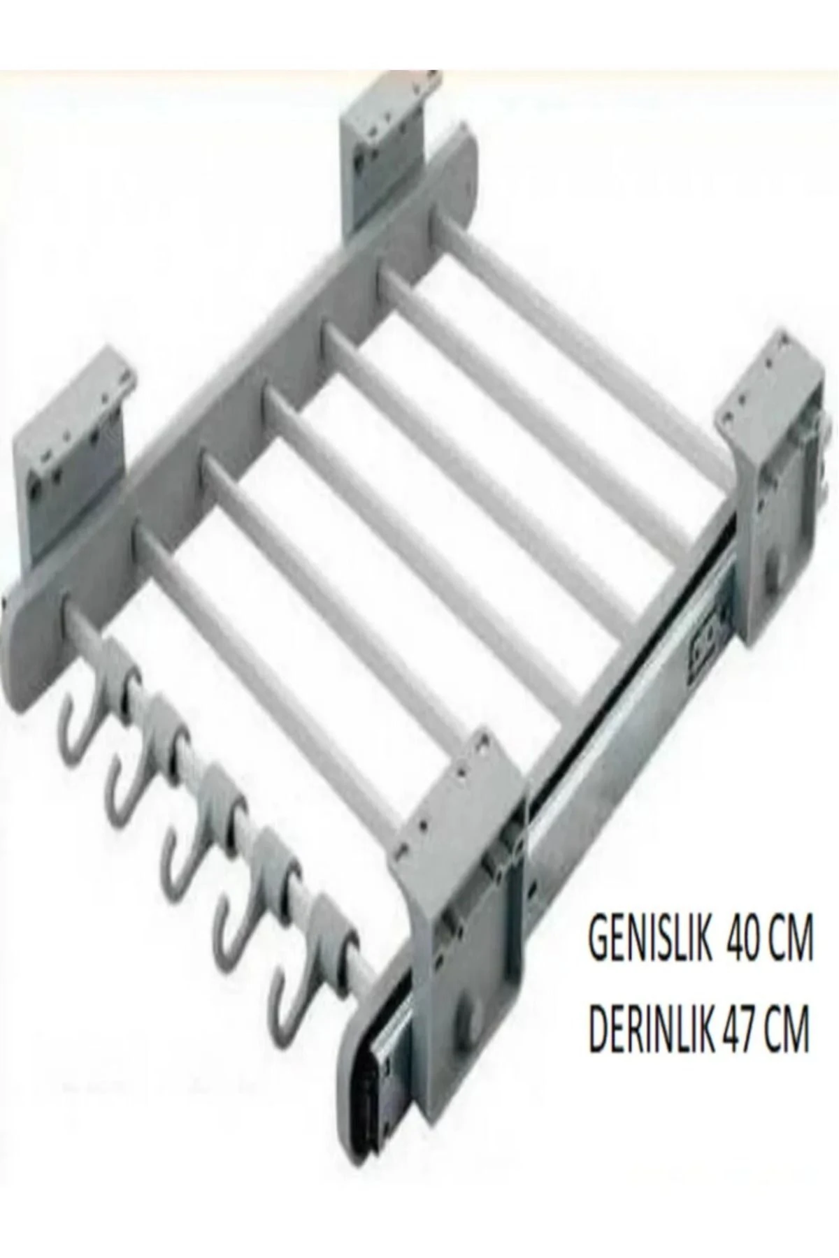 Mobilya Aksesuarlarıteloskopik Raylı Pantolon Askılığı-47*40 Cm