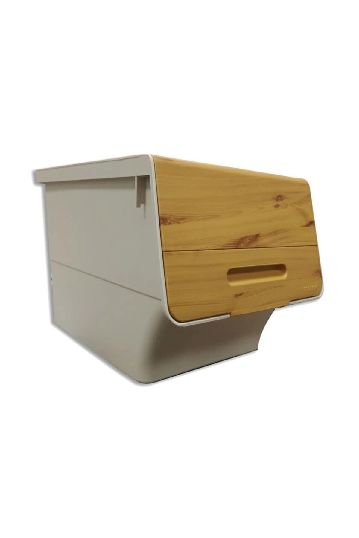 Bambu Görünümlü Tekerlekli Organizer - 12 lt  (  1  ADET  )