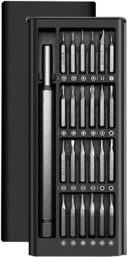 Saklama Kutulu 24'ü 1 Arada Tornavida Vida Uçları Alüminyum Alaşım Elektronik Onarım Araçları Kiti Ekipman Profesyonel Tornavida Vidalama Seti