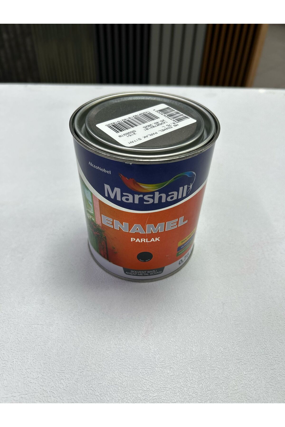 Parlak Siyah Yağlı Boya 0,75l