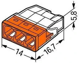 2273-203 Kollu Birleştirme Konektörü 20 li