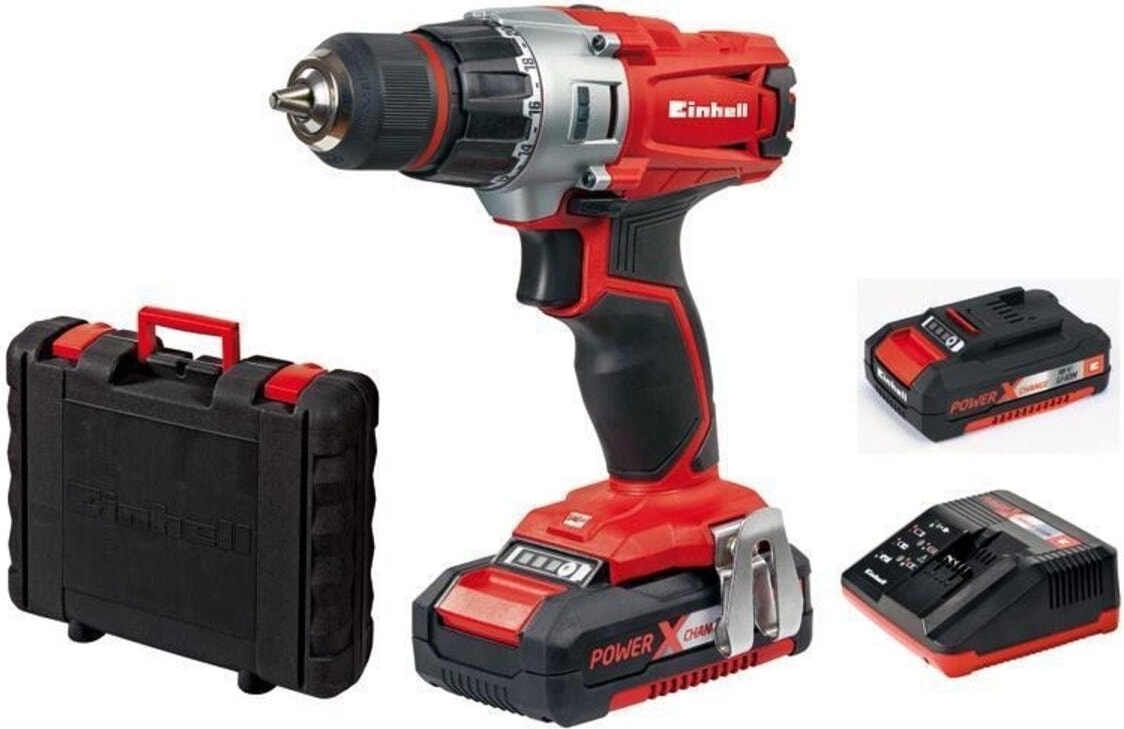 EİNHELL 18V Li-Ion Akülü Darbesiz Vidalama – 2 Vites, LED Işıklı, 30 dk Hızlı Şarj, Profesyonel ve Ev Kullanımına Uygun