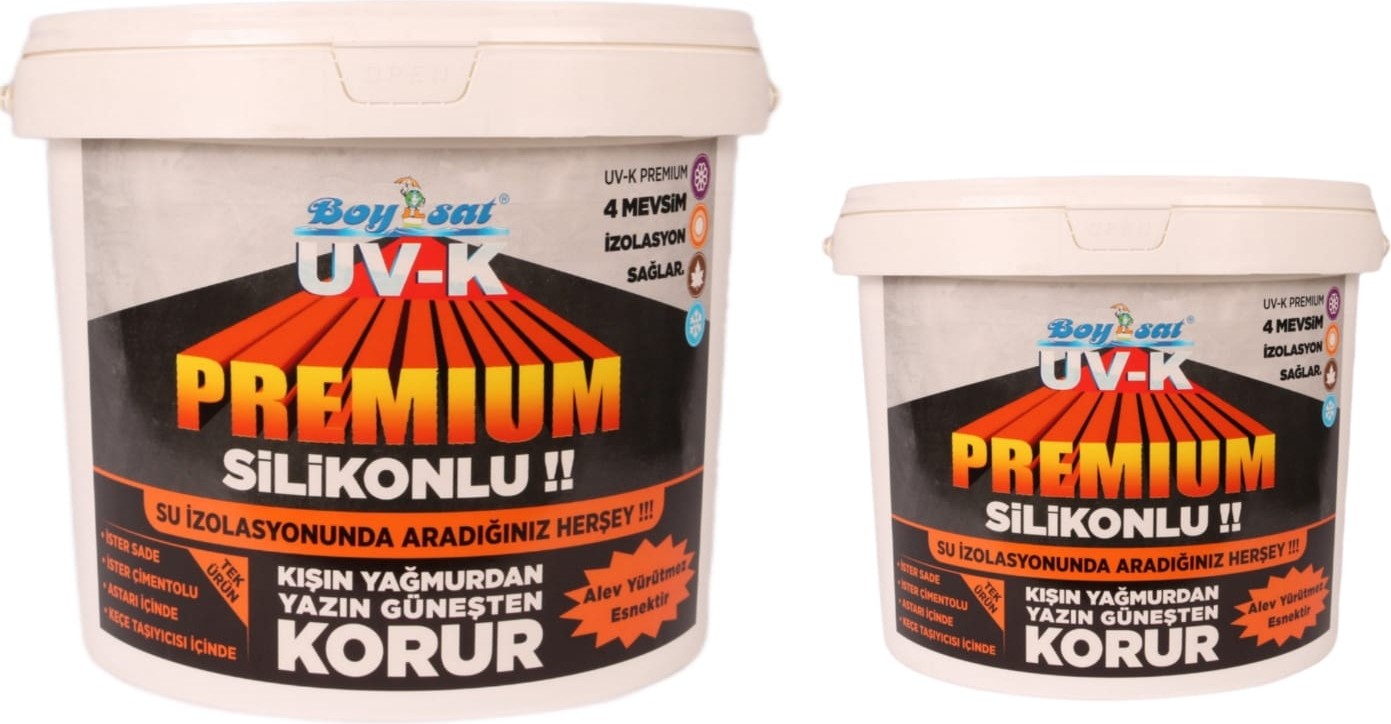 Avantajlı Yalıtım Paketi Uv-K Premium Silikonlu Su Izolasyon Boyası 10.5 kg