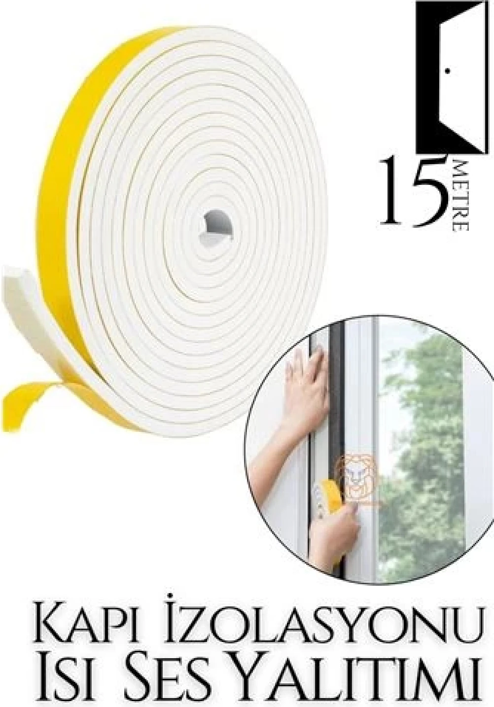 Modacar Kapı Ses Isı Yalıtım Sünger Bant 15 Metre