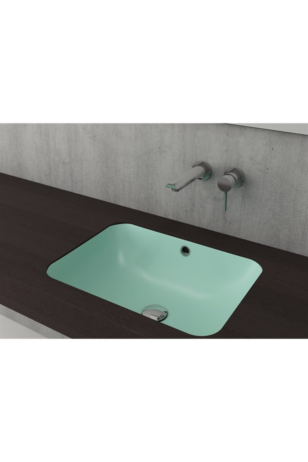 Scala 55 Cm Tezgahaltı Lavabo Mat Mint Yeşil 1006-033-0125
