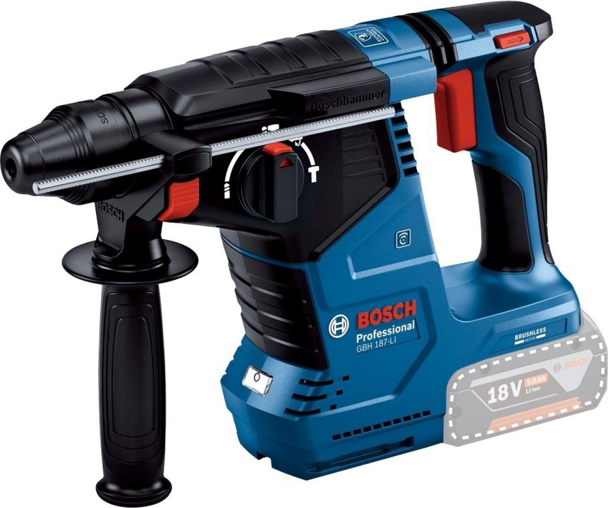BOSCH Gbh 187-LI Professional (Solo) Akülü Kırıcı-Delici - (Akü V