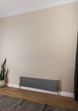 Teos Yatay Çelik Radyatör 1200X295 Pütürlü Antrasit (7946)