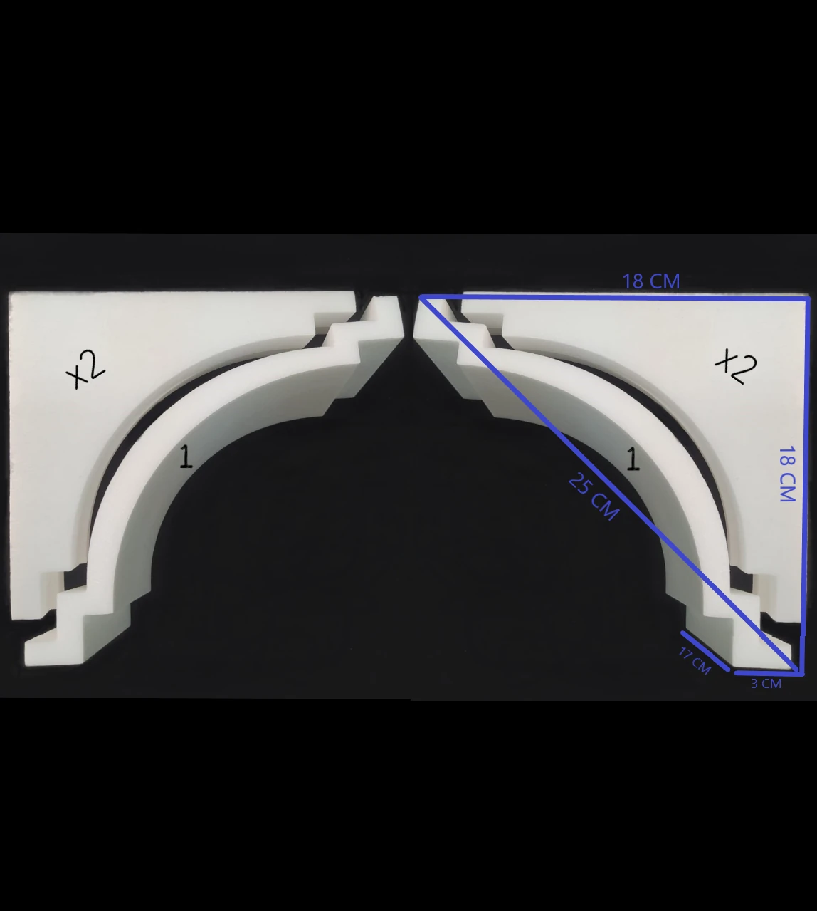 25 cm Stropiyer Kapı Kemer Takımı Demonte