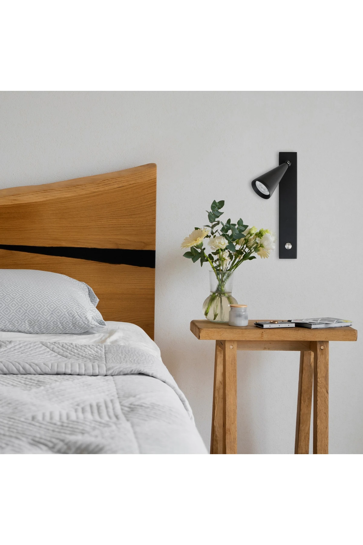 Led Aplik Actress, Anahtarlı Yatak Başı Aydınlatması Gün Işığı