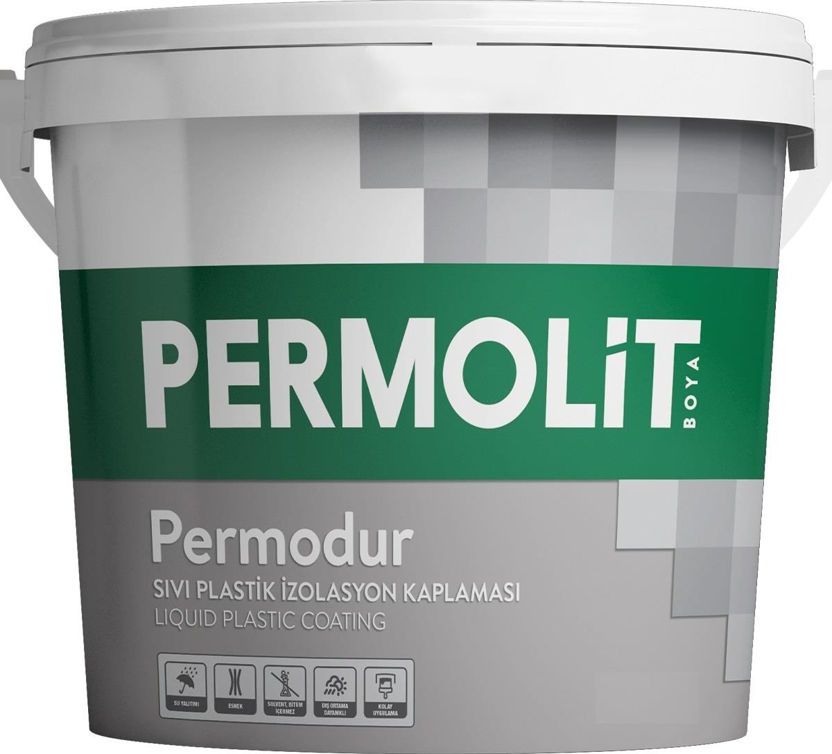 Permodur Sıvı Plastik Izolasyon Kaplama Beyaz 1 Kg.