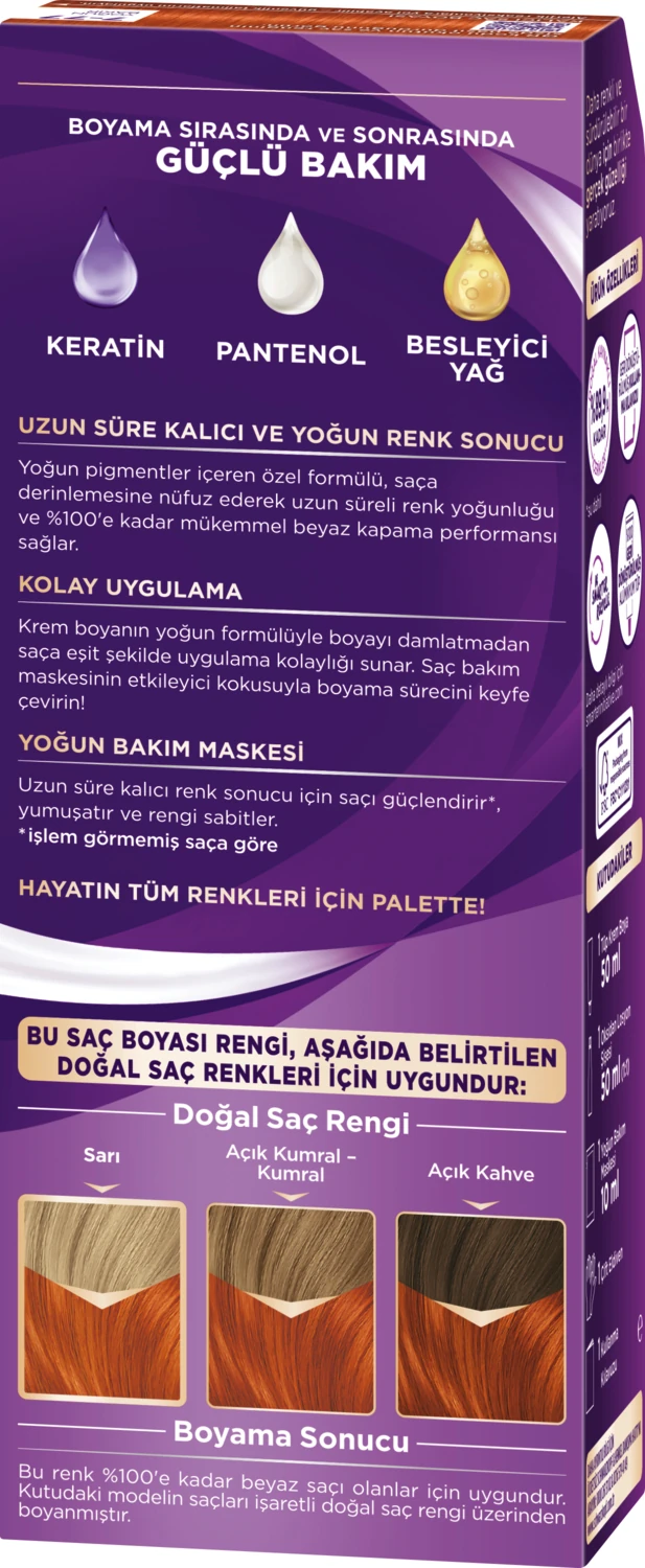 Göz Alıcı Renkler 7-77 Yoğun Bakır Pentanol & Besleyici Yağ İçeren Saç Boyası 115 ml