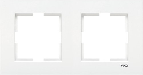 Viko Karre Seri Beyaz Ikili Yatay Çerçeve 3 Adet