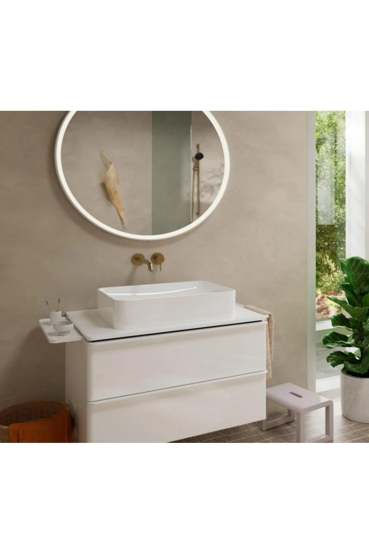 Tecturis S Ankastre Lavabo Bataryası 165 Mat Bronz 73350140