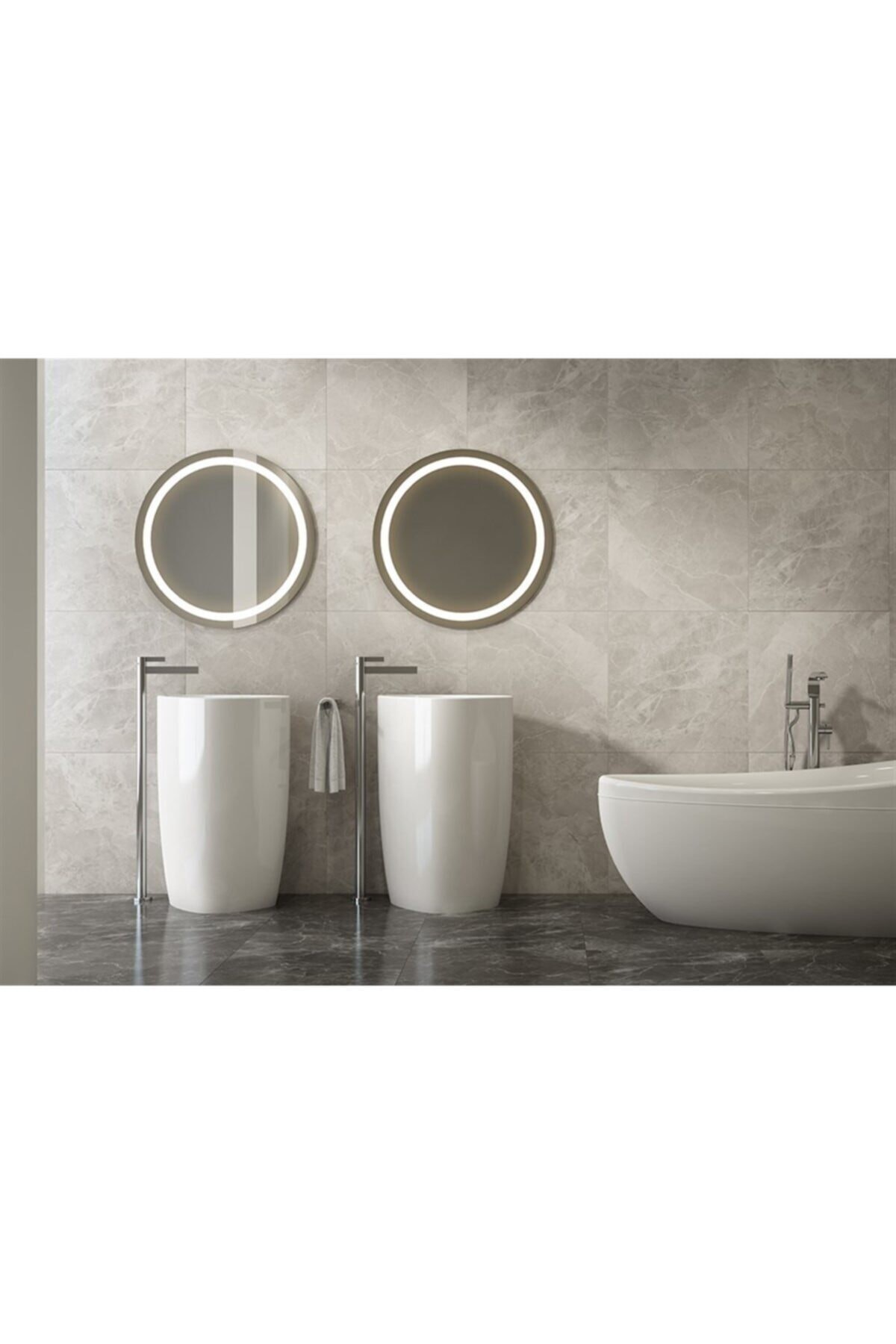 Etna 58 Cm Monoblok Lavabo Parlak Beyaz