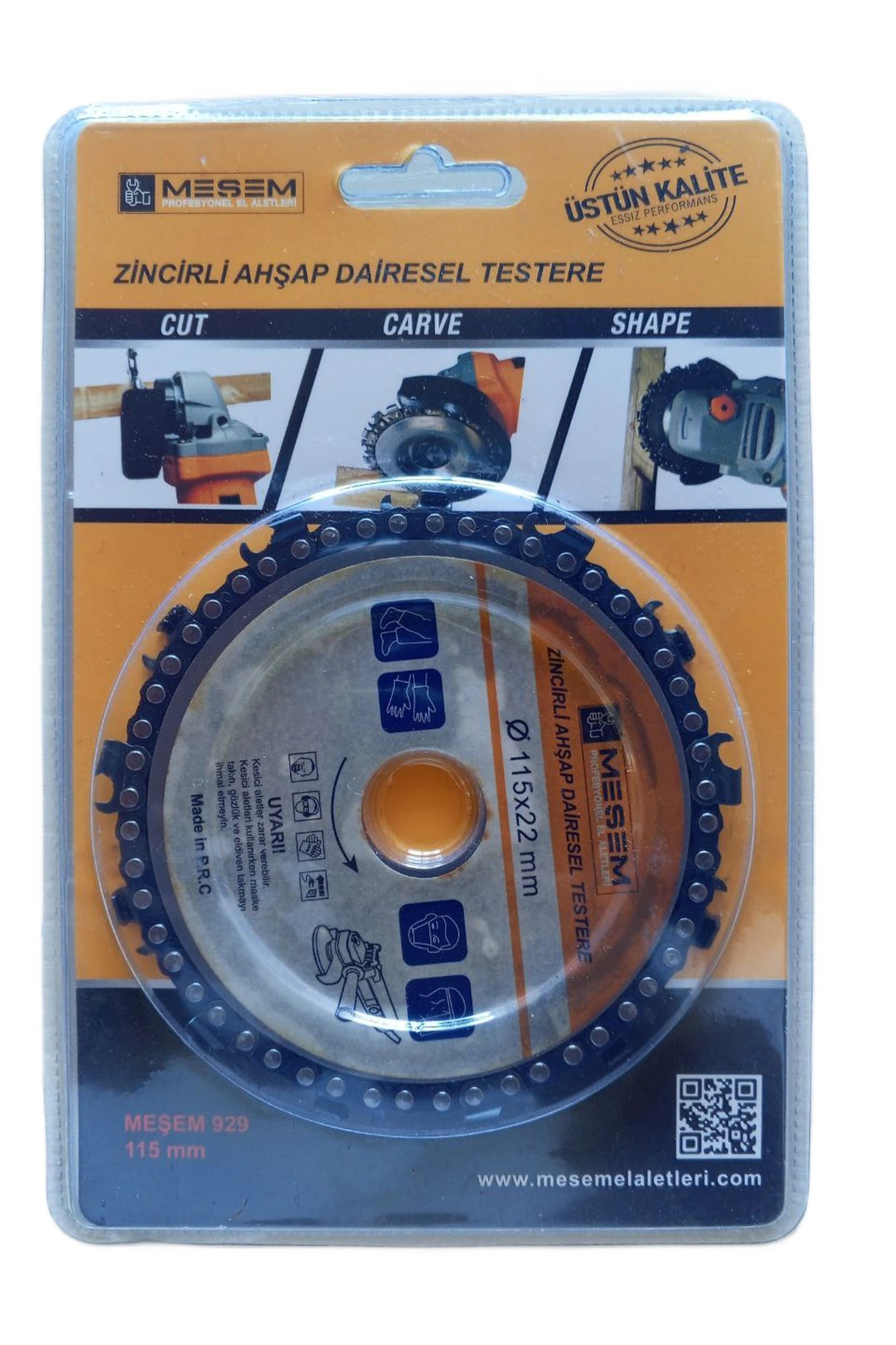 Zincirli Ahşap Dairesel Testere 115x22mm