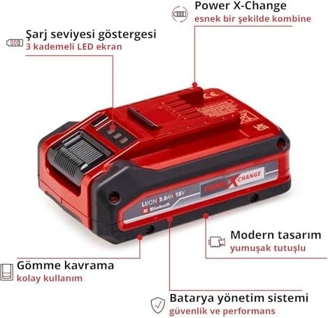 18V 3,0 Ah Li-Ion Power-X-Change, Akü Plus