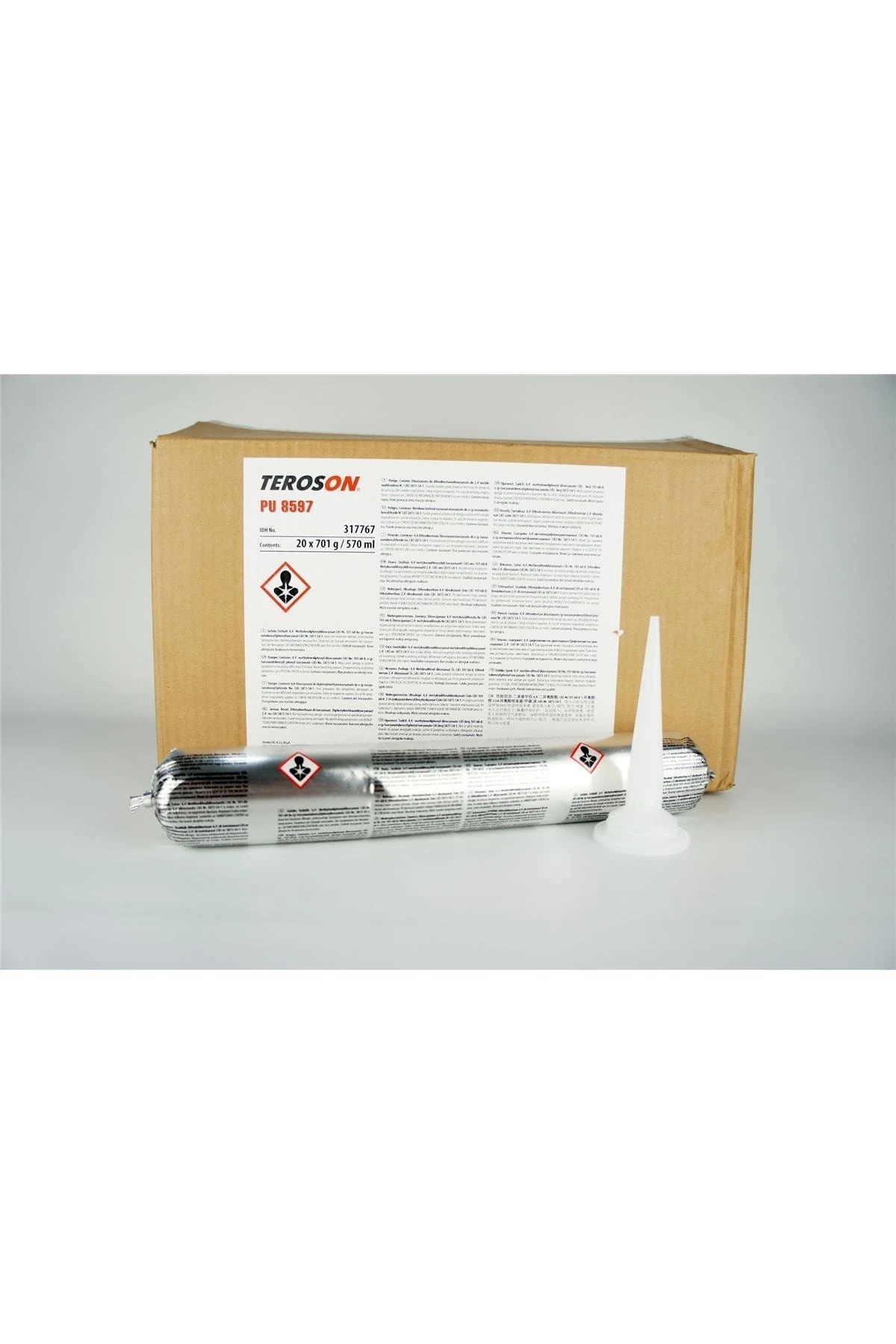 Teroson Pu8597 Hızlı Oto Cam Yapıştırıcı Sosis 570ml (317767)