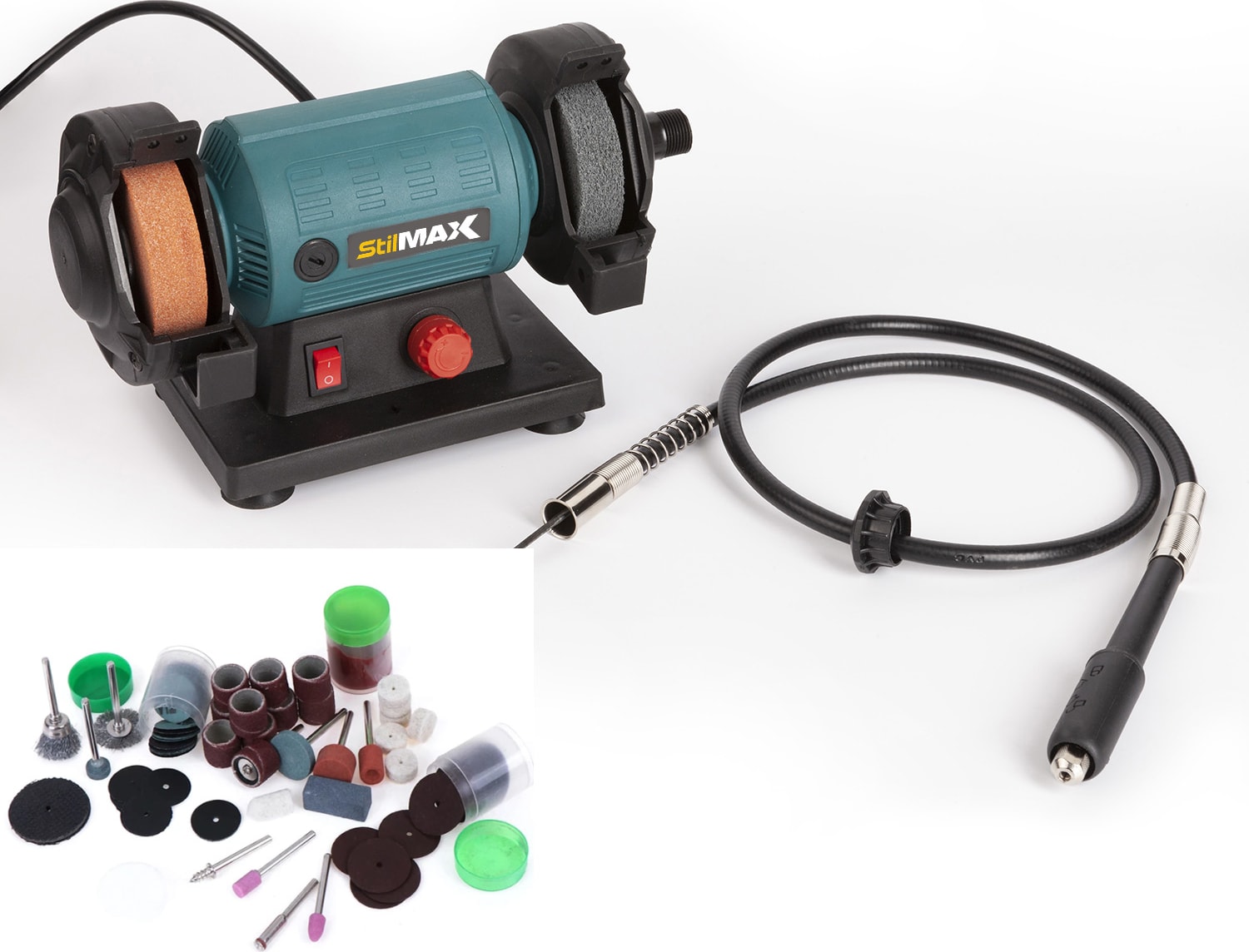Multi-Function Spiralli Gravür Zımpara Taş Motoru Oyma Seti + 105 Pcs Uç Hediyeli 450 W