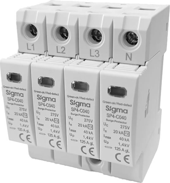 SP4-C040 Tip 2 C Sınıfı 4p 40KA Parafudr