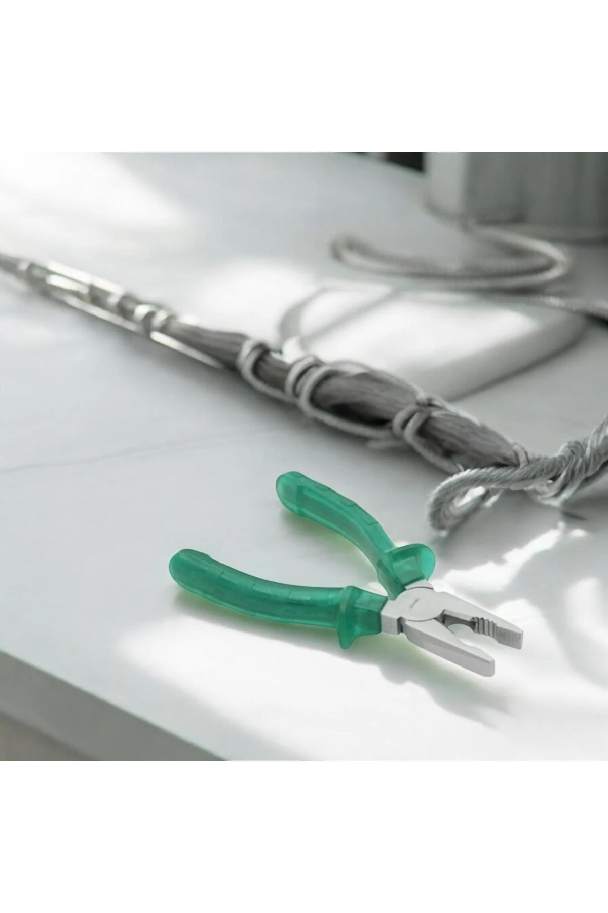 Çok Amaçlı Sağlam Ekonomik Pense 180 mm Ergonomik Pvc İzole Saplı Tel Keblo Kesme Sıyırma Sıkma