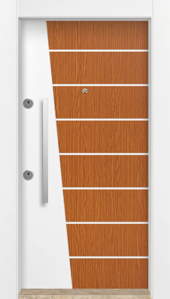 MN-6028 Dış Iklim Kapısı Yağmur'a ve Güneşe Dayanıklı Çelik Kapı