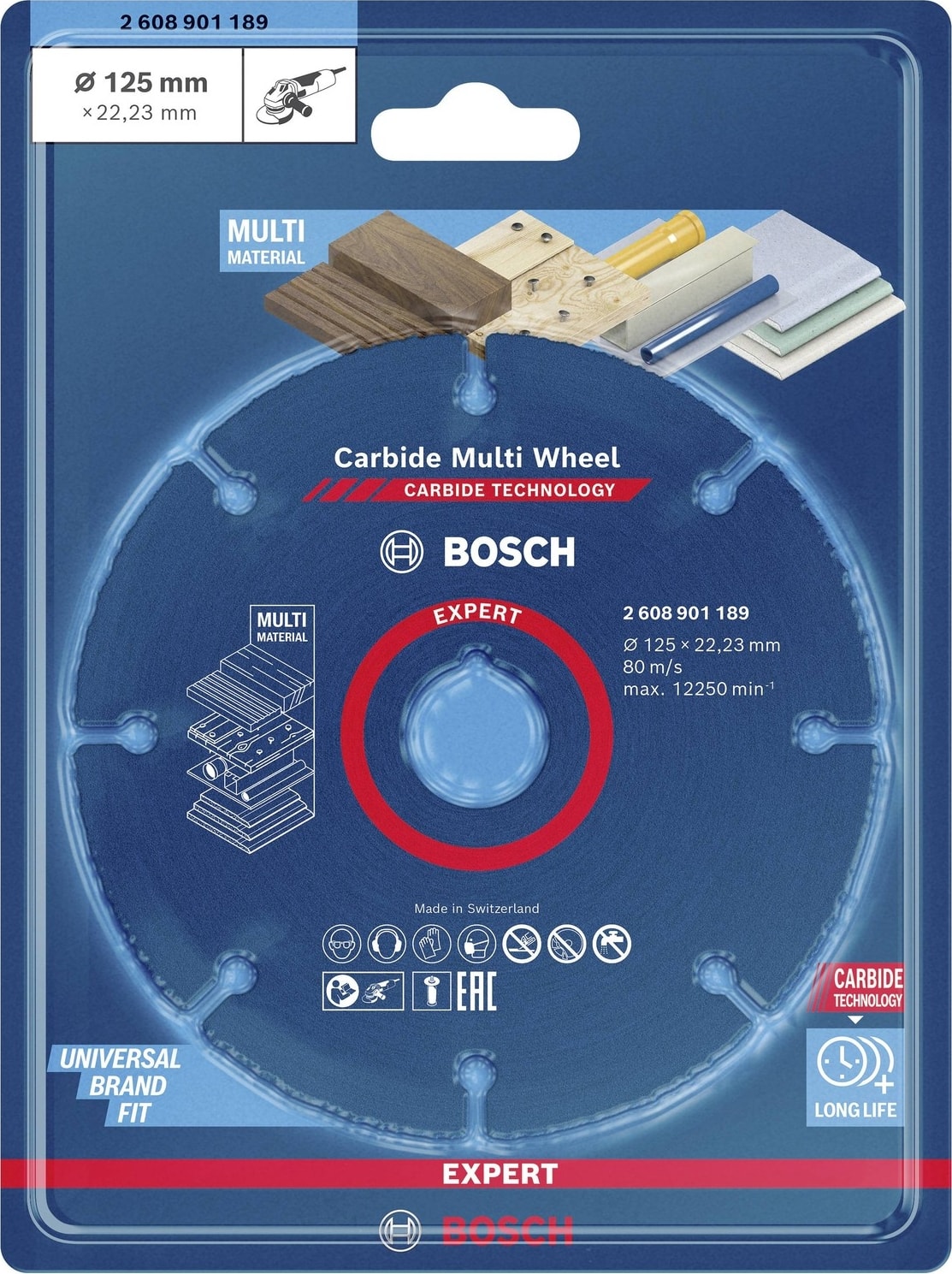 Expert Carbide Multi Wheel 125 Mm, 22,23 mm Kesici Disk - 2608901189