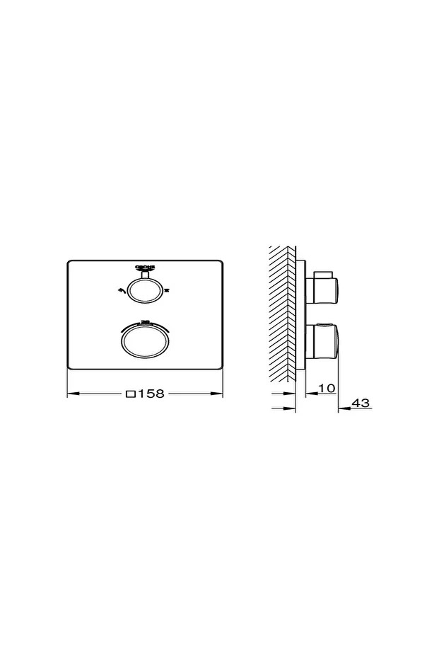 Grohtherm Termostatik Banyo/Duş Bataryası 24079000