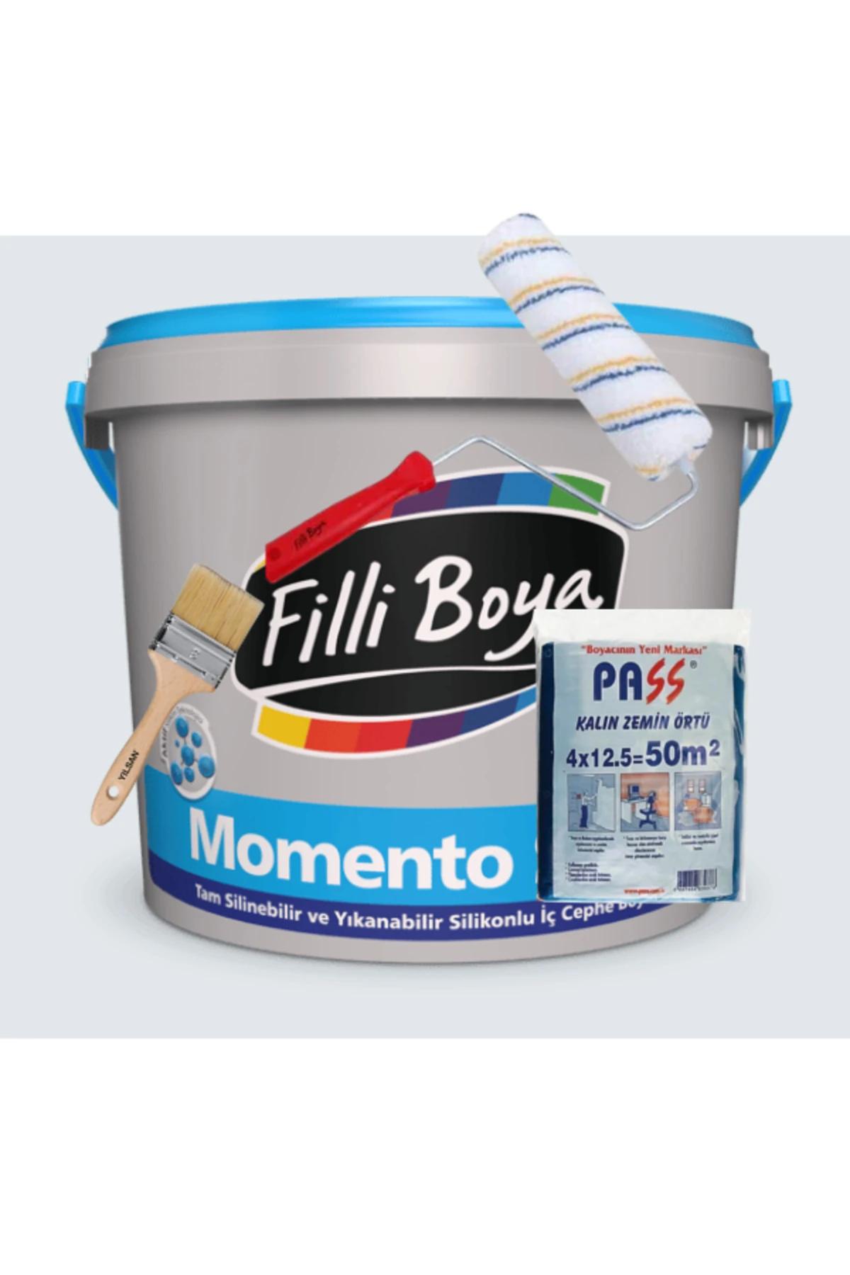 Momento Sılan 15 Lt Rulo -Fırça -Kalın Zemin Örtüsü