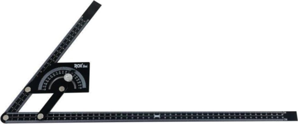 Çok Fonksiyonlu Dereceli Gönye İletki 23 x 50 cm Dayanıklı Alüminyum