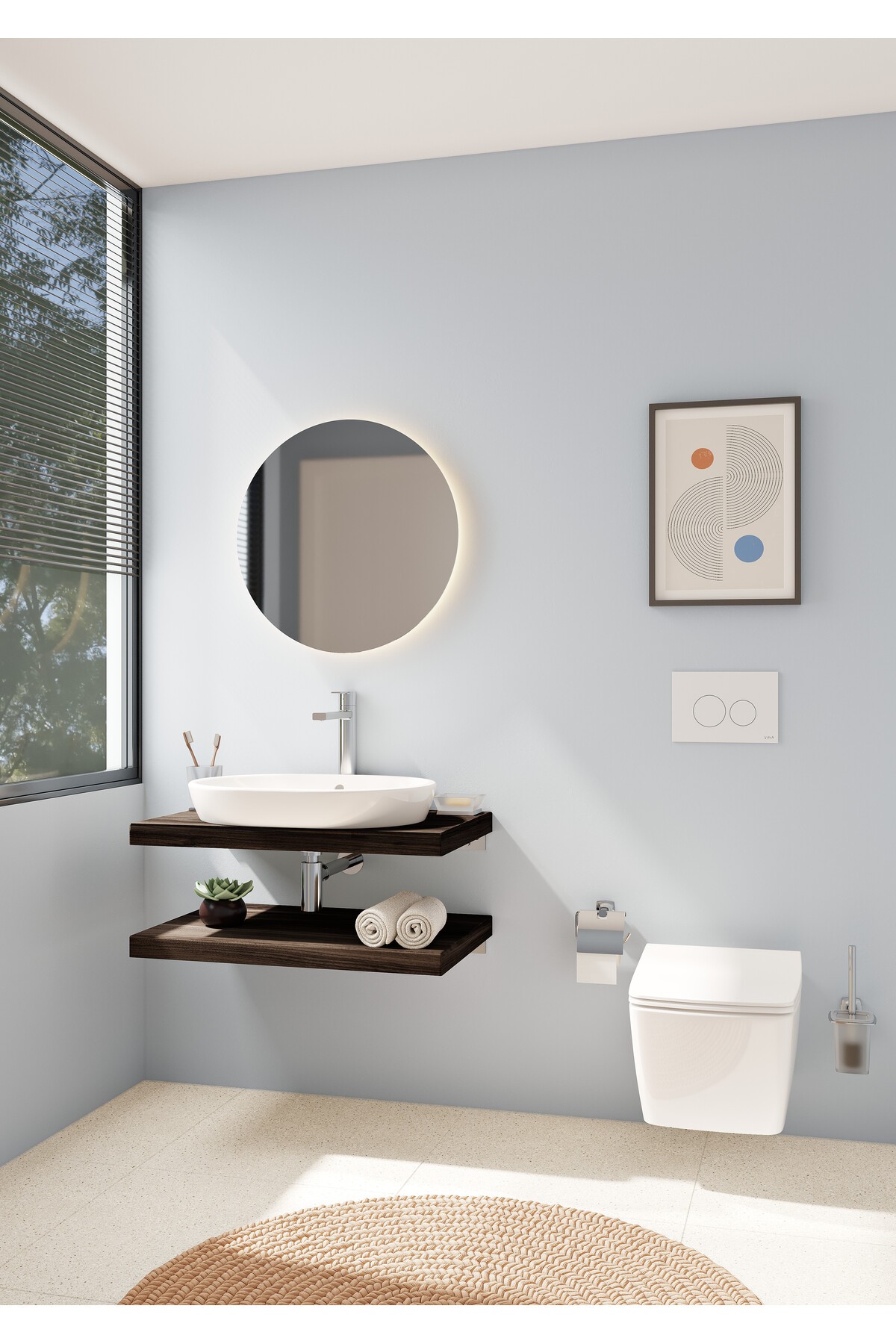 Flo S A42587 Yüksek Lavabo Bataryası, Krom