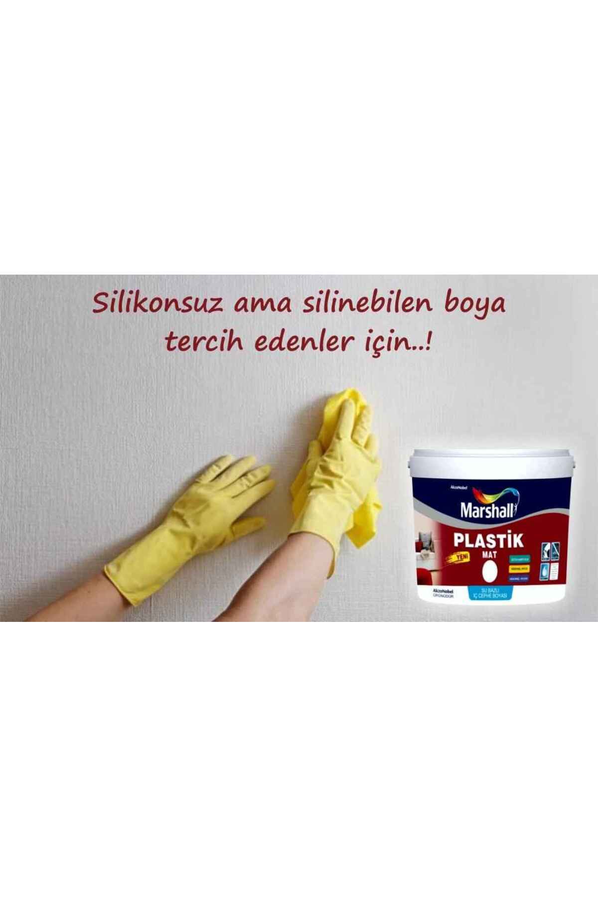 PLASTİK MAT ANTRASİT GRİ Su Bazlı İç Duvar Boyası 2.5LT=4KG-Silinebilir-Uygulaması Kolay