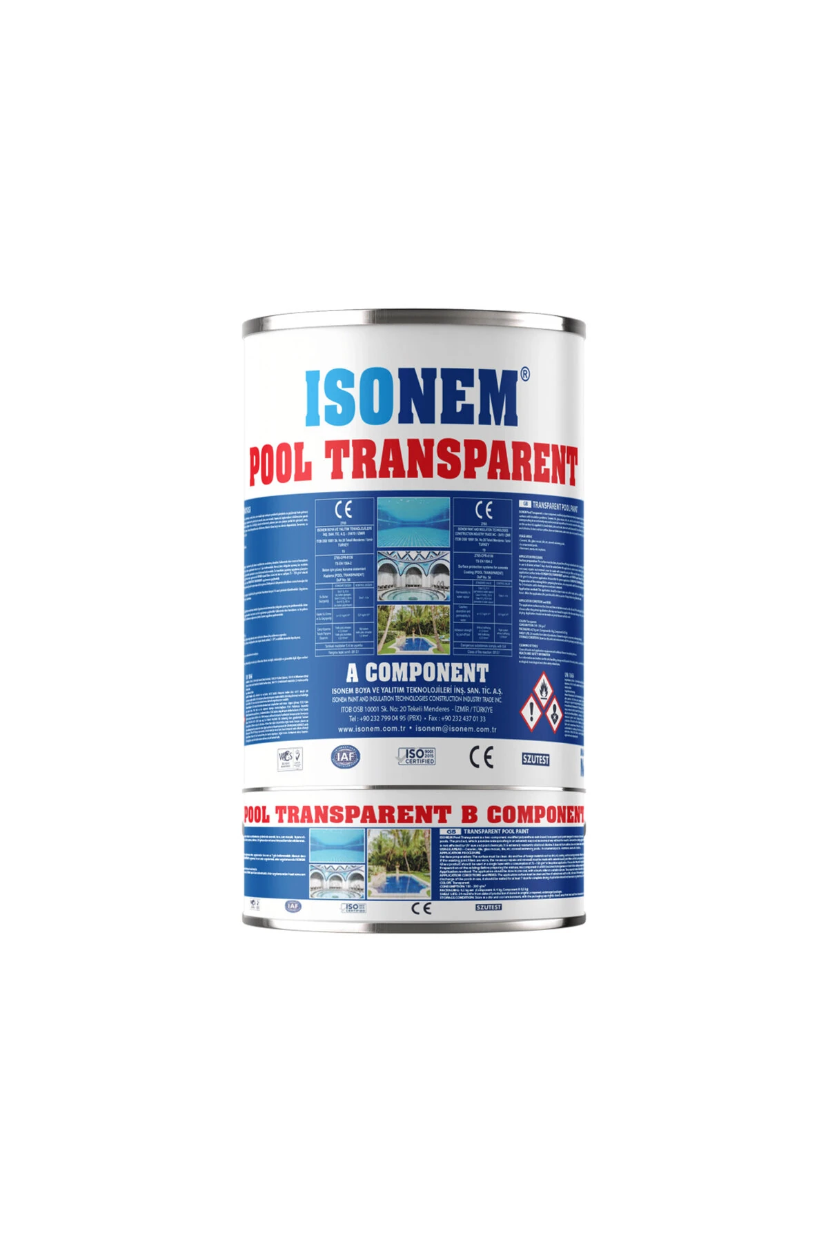 POOL Havuz Boyası Şeffaf 4,5 Kg Set