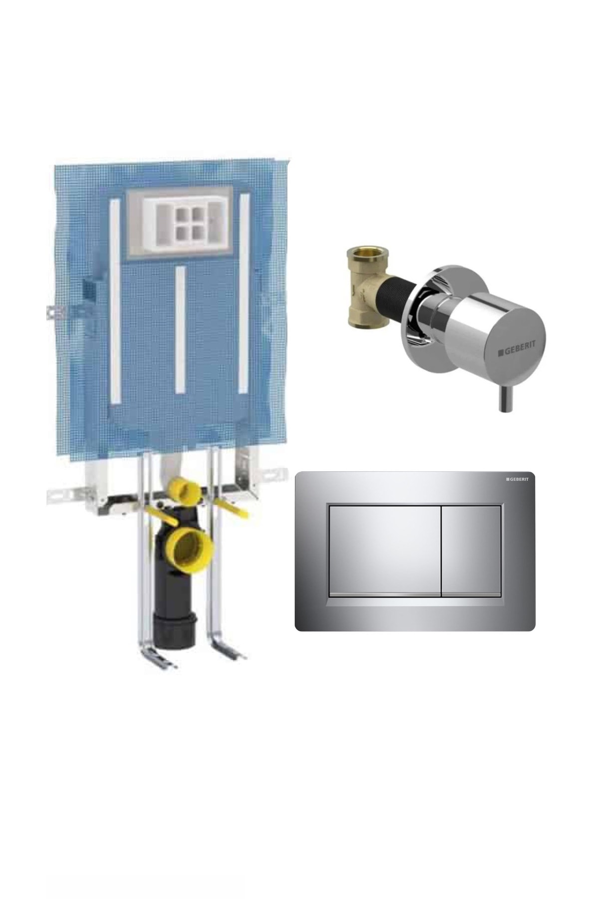 Alpha Tuğla 8cm Ince Tip Gömme Rezervuar Seti 110.792.00.1 - 616.004.21.1 - 115.883.jq.1