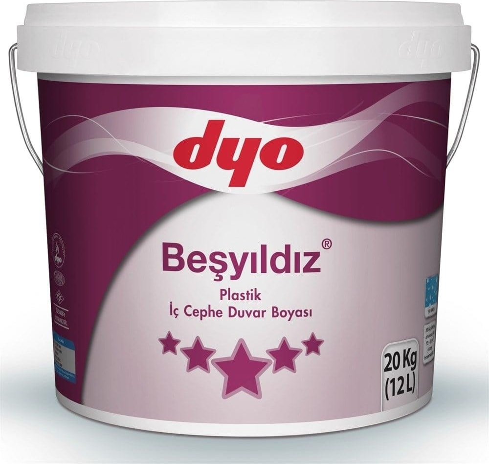 Beşyıldız Plastik İç Cephe Boyası 20 kg Beyaz