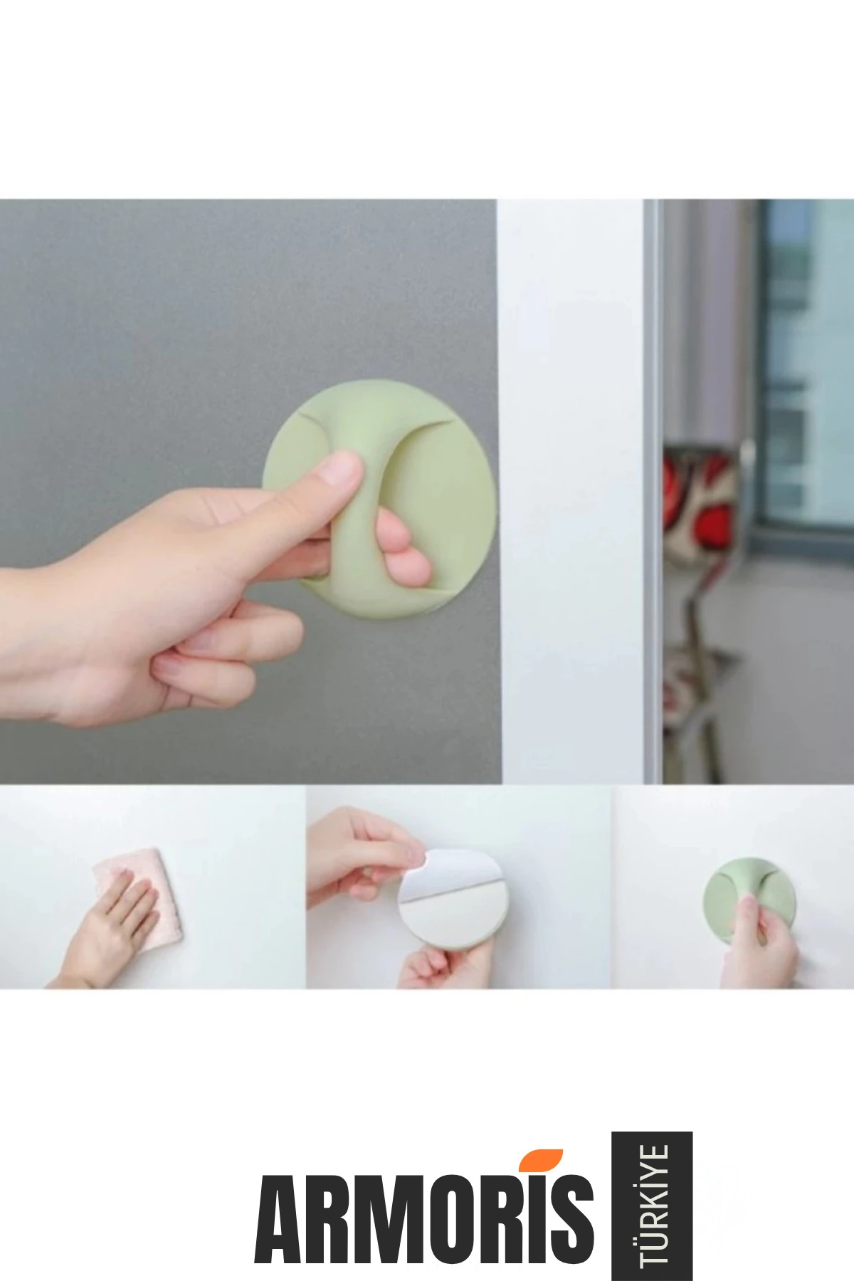 Pratik Kolay Kullanım Cam Fayans Kapı Panel Pencere Klozet Dolap Çok Amaçlı Yapışkanlı Kulp Tutacak