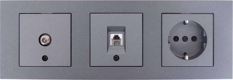 Grano Füme Üçlü Set Tv Nümeris Priz