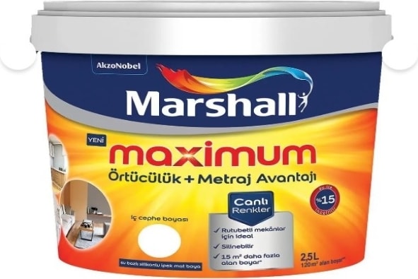 Maxımum Sil.ipek Mat 2,5 Lt Iç Cephe