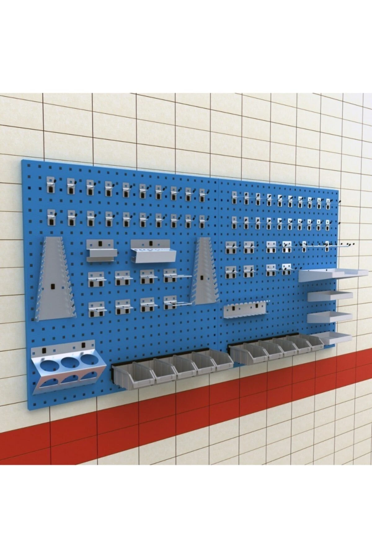 Profesyonel Delikli Takım Asma Panosu