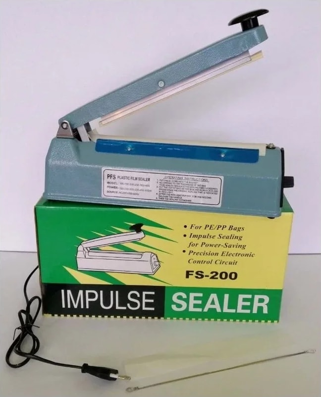 20CM Metal Gövde Poşet Ağzı Yapıştırma Kapatma Makinası FS-200 (5224)