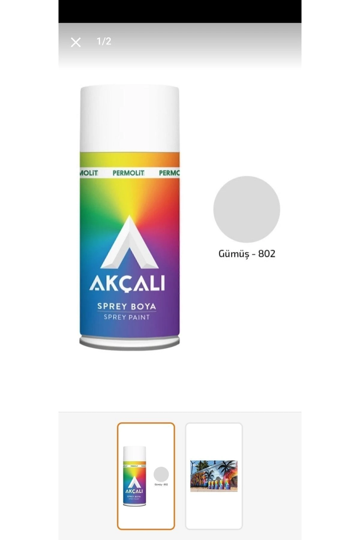 Gümüş Sprey Boya 400 Ml