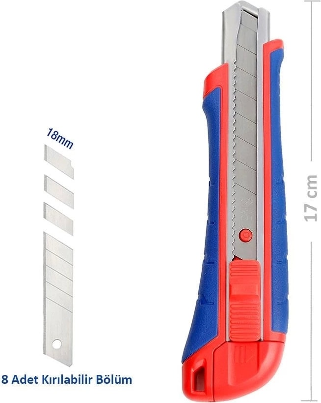 WP212009 18MM Ağır Hizmet Paslanmaz Çelik Kasa Maket Bıçağı