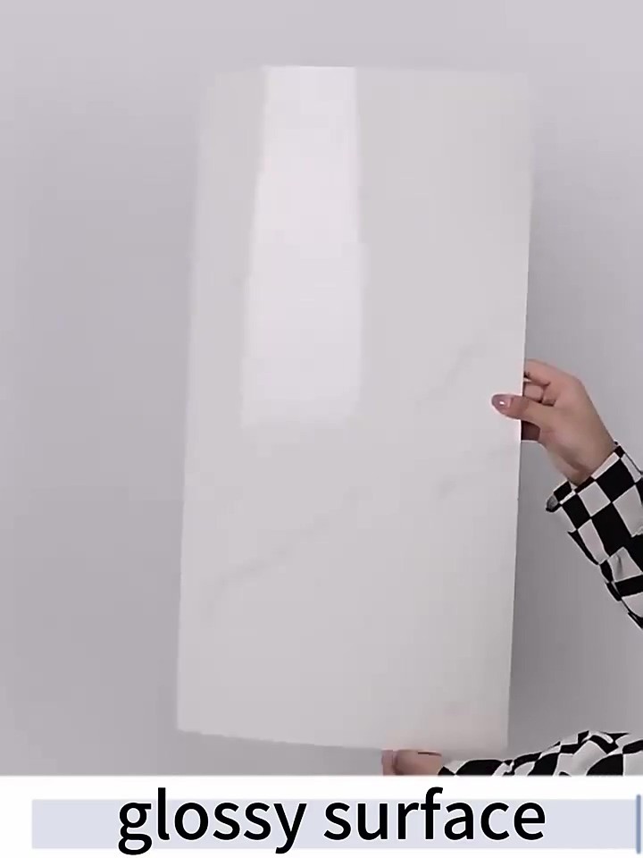 6 Adet 60x30cm Toprak Mermer Desen Yapışkanlı Karavan Prefabrik Banyo Duvar Kaplama Paneli Shiny-20