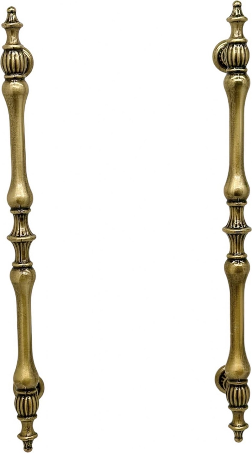 Şehzade Antik Sarı Mobilya Dolap Mutfak Çekmece Kulpu 224 mm ( 22,4 cm ) 5 Adet