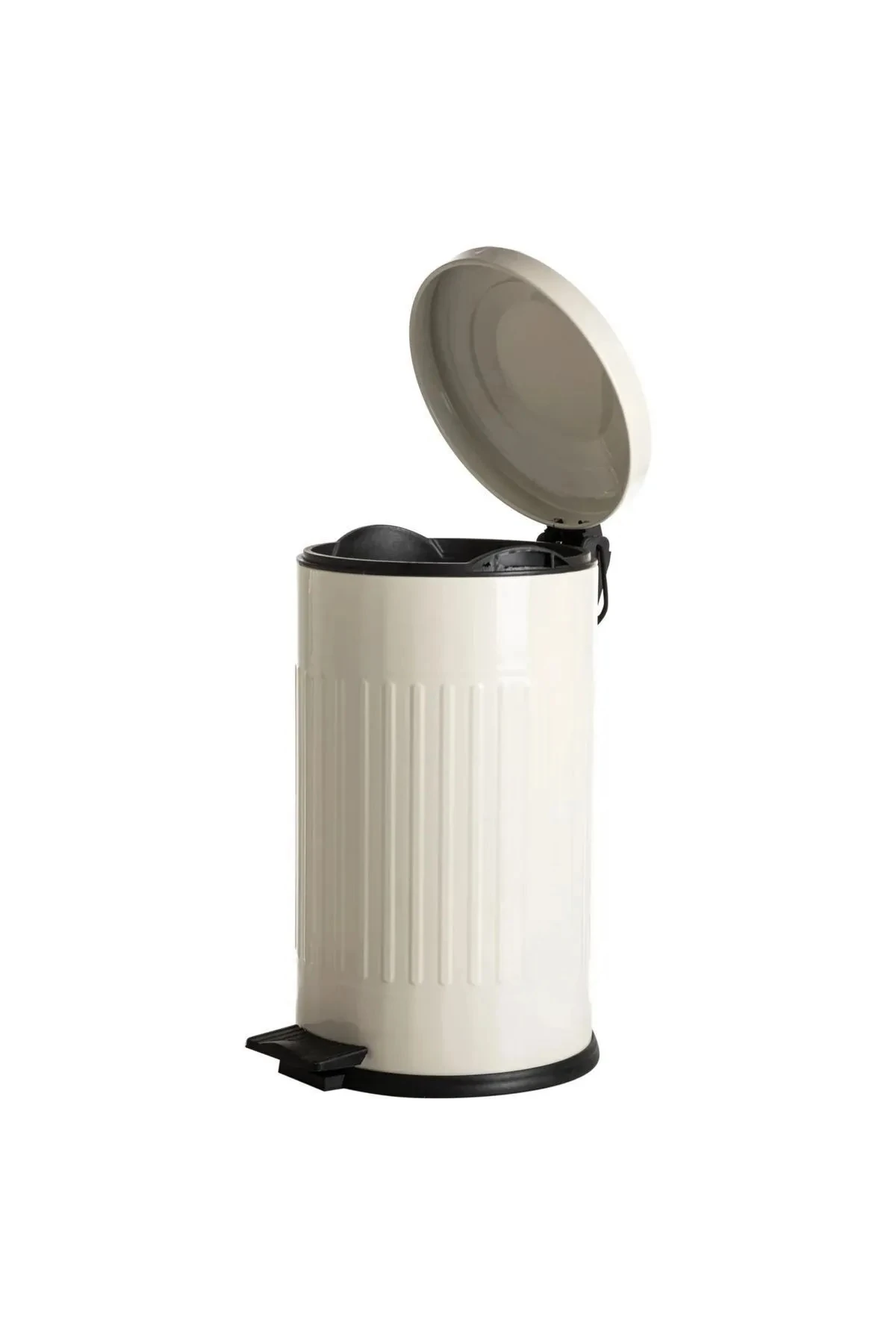 16 litre Krem Vintage Çöp Kovası  16 Lt Çöp Kovası amortisörlü  (BANYO - MUTFAK - TUVALET - BALKON)