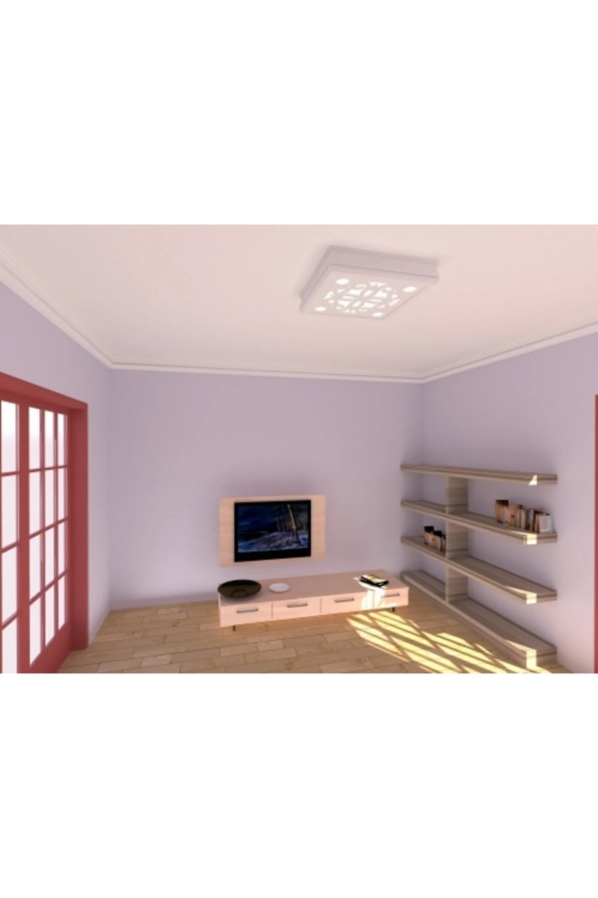 Spot Led Uyumlu Tavan Göbek Selçuklu 60x60x13 Cm